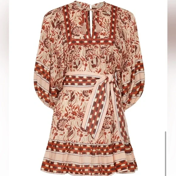 Cleobella Magdalena Mini Dress Boho Floral Print - Picture 5 of 8